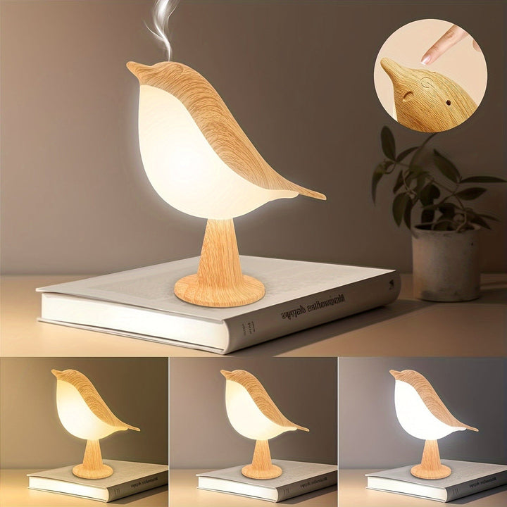 BrightNest - USB LED Fugl Bordlampe med Touch Skanto