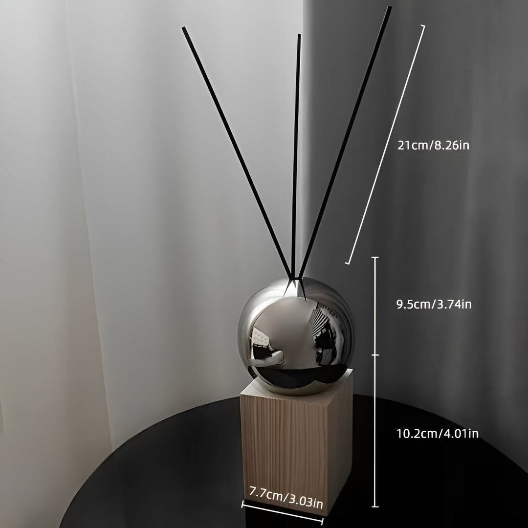 Aroma diffuser i rustfritt stål – Avslappende romduft med essensielle oljer | Dekorativ for hjem og hotell