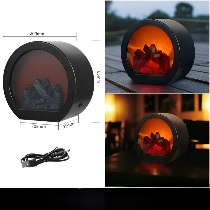 RadiantGlow Flamme Lampe - Bring Varme og Atmosfære til hjemmet ditt | Skanto