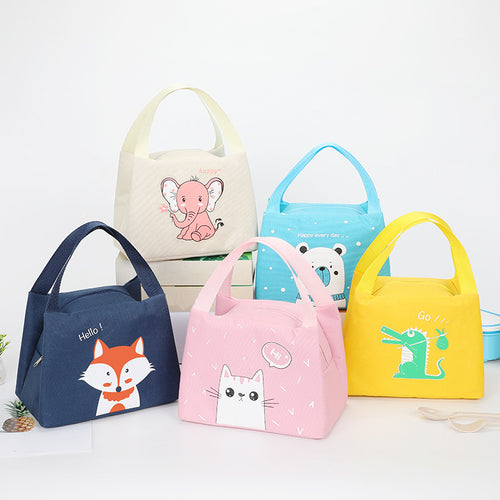 Insulated Lunch Bag with Fun Penguin Design Skanto