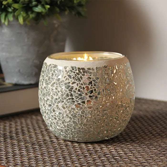 Skanto | Mosaikkglass lysestake for hjemmedekor