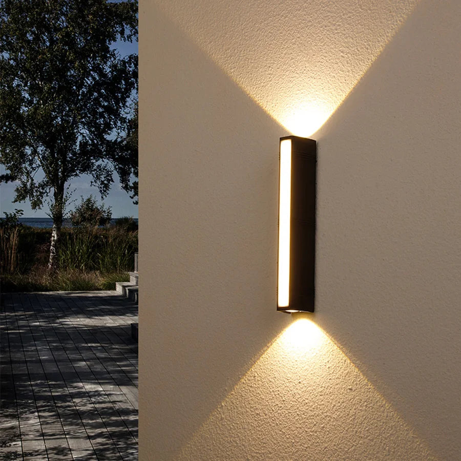 Stilig LED utendørs vegglampe | Skanto