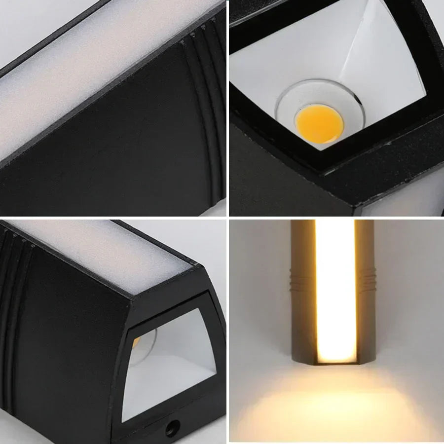 Stilig LED utendørs vegglampe | Skanto