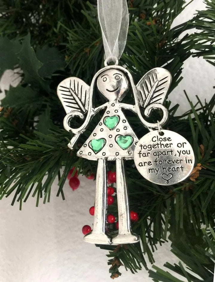 Skanto | Engel Ornament i Metall – Sentimental Julegave til Venn eller Familie