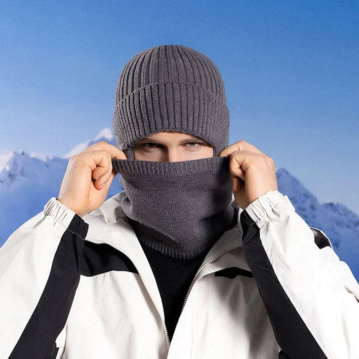 Skanto | Vinter Beanie Hatt Skjerf Sett Varme Strikket Hatt