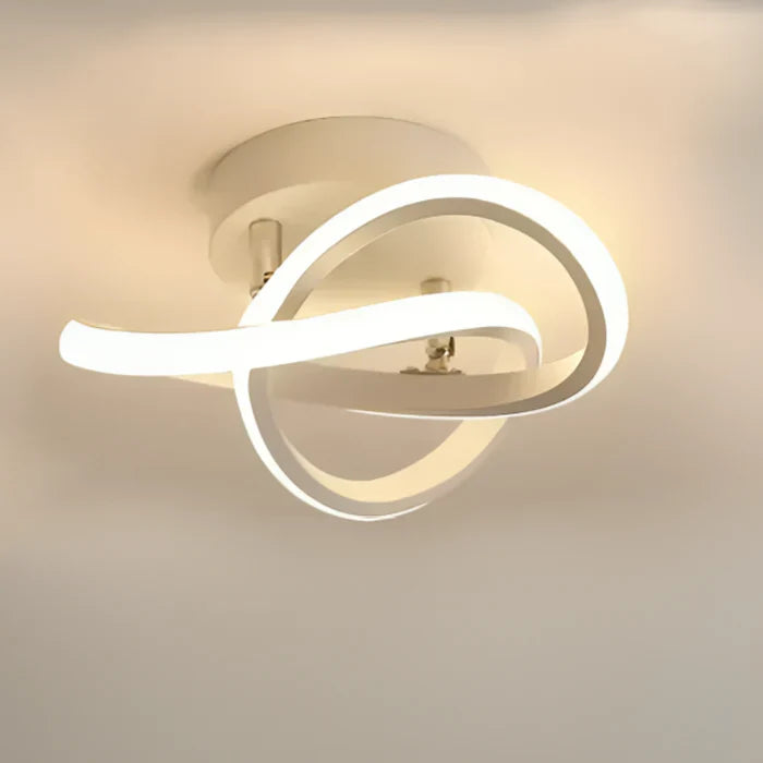 Moderne LED Taklampe med Dobbelt Ringdesign - Twilight Rings | Skanto