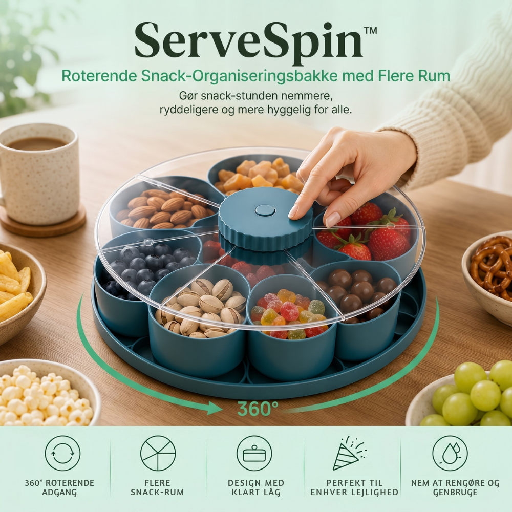 ServeSpin roterende brett med rom | Skanto