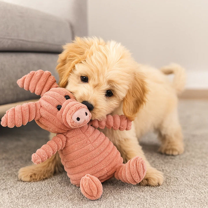 Skanto | Hundelek Plush Squeaky Chew Dyr