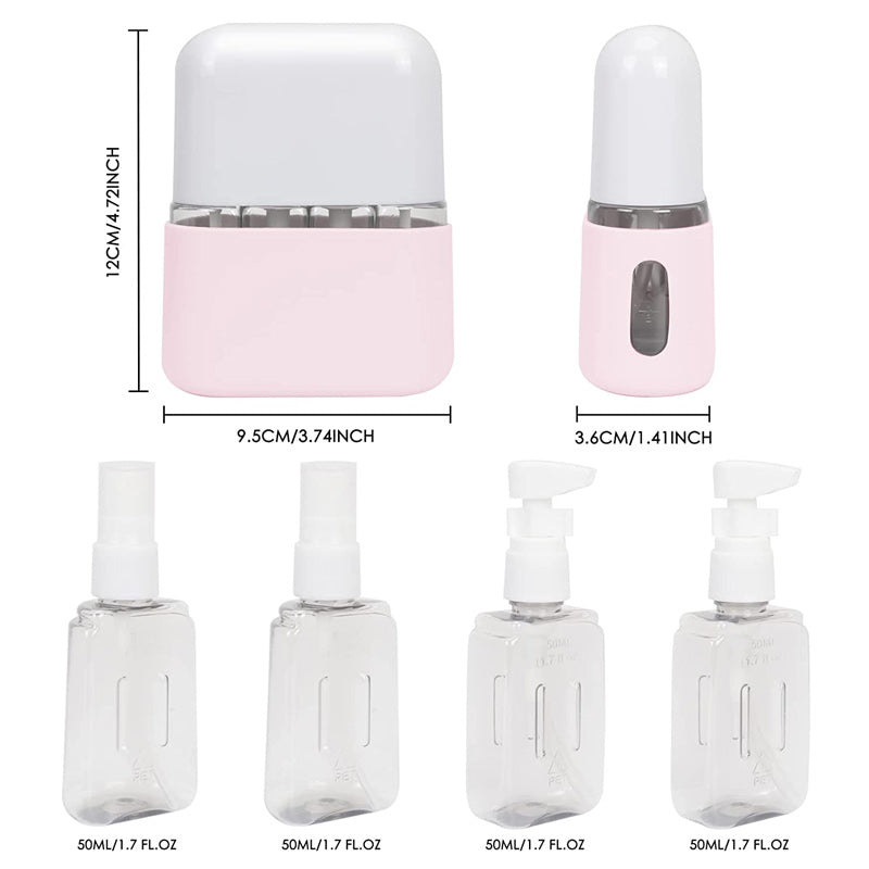 Shampoo Dispenser Bærbar Reisesett med Flaske | Skanto