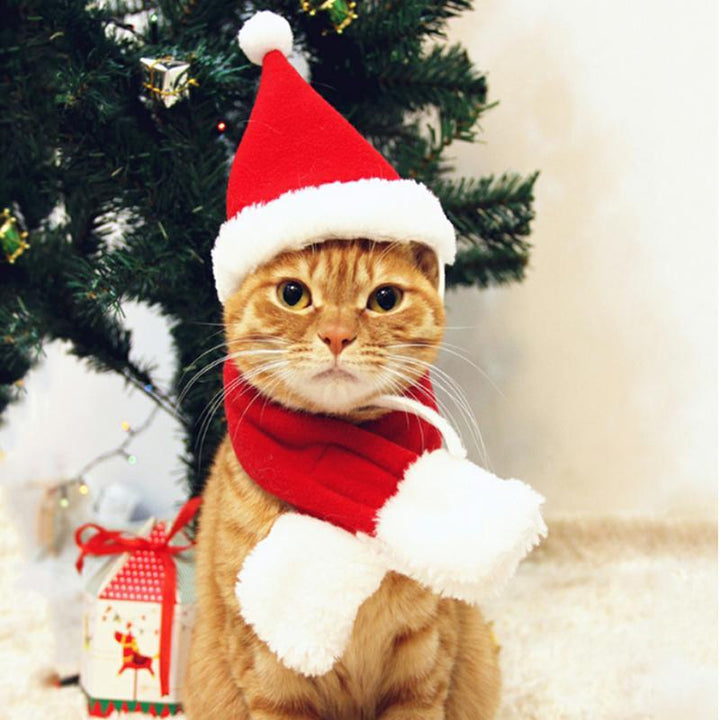 Juledekorasjon Santa-hatt med skjerf | Skanto