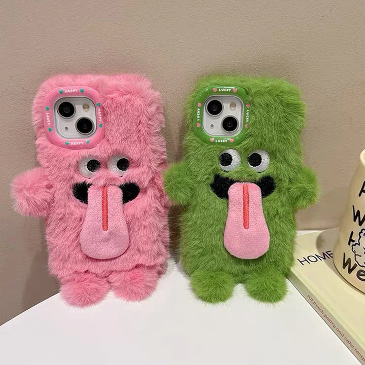 Skanto | Morsom tungsten ut plush telefonholder for iPhone