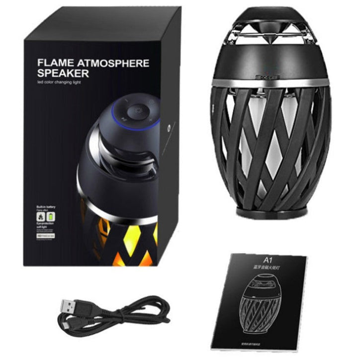 Skanto | Oppladbar LED Flamme Lampe Bluetooth Høyttaler, Beste Gave til Nyttår, Valentinsdag, Bryllup & Mer