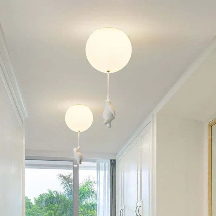 Skanto | Barnas Taklampe med Bamse og Ballong - CloudBear