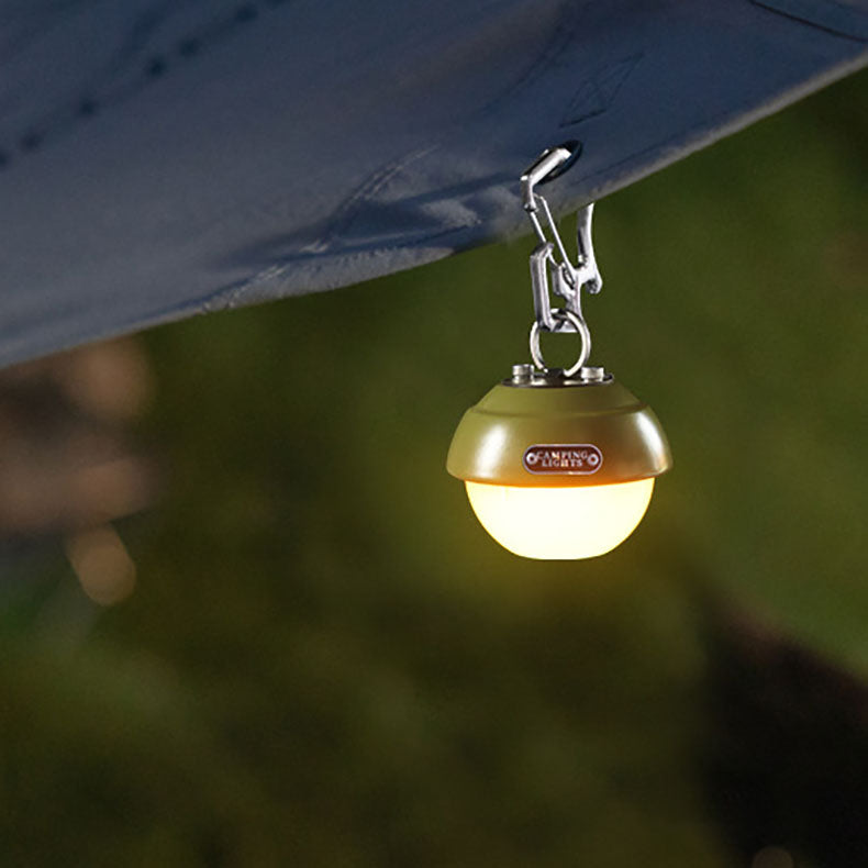 Moderne Kreativ Vannavstøtende Orb Metall PC LED Camping Utendørs Lys For Utendørs Patio | Skanto