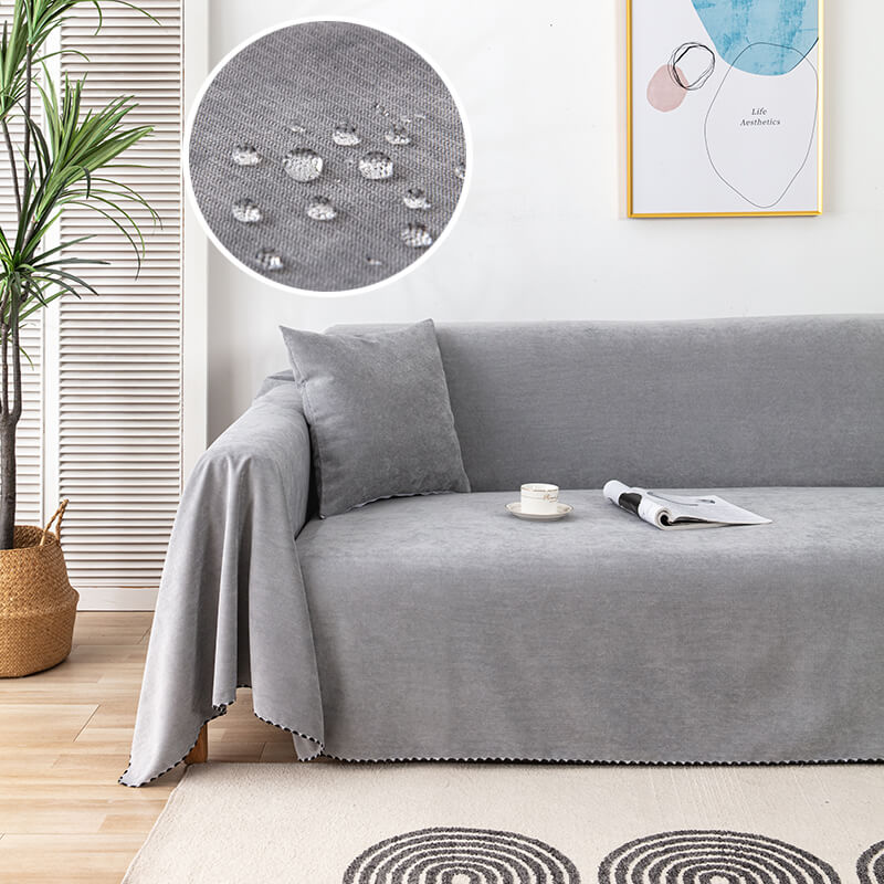 Premium vanntette sofa kastet dekke med jacquard kant | Skanto