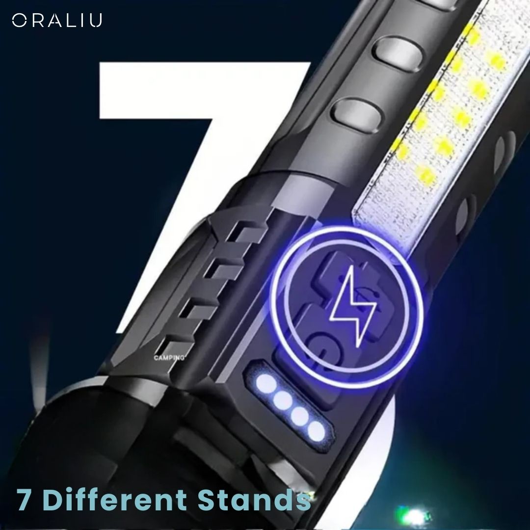 Skanto | Zoombar LED lommelykt – 3KM rekkevidde, ultra lys og holdbar