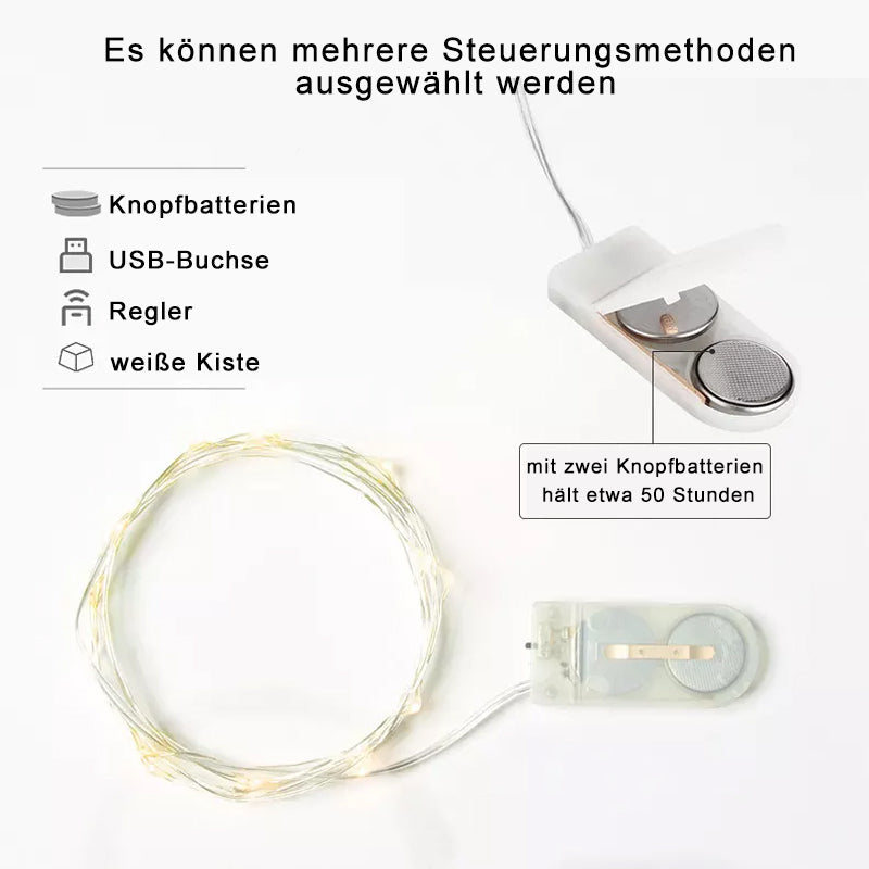 Dekorative USB kobbertråd lys | Skanto