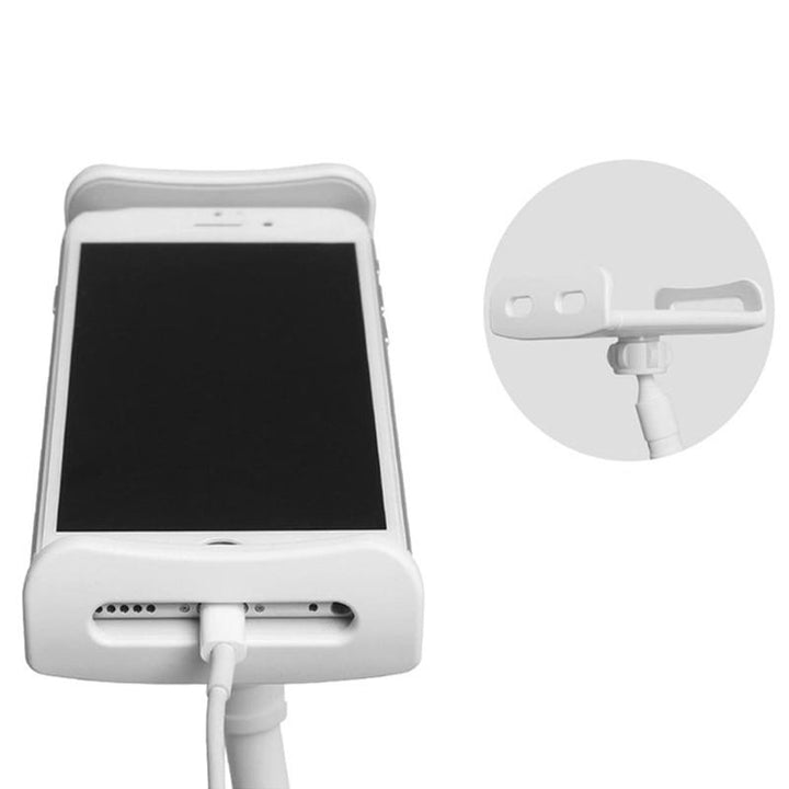 Universell avtakbar holder for telefon og nettbrett med lang stang | Skanto