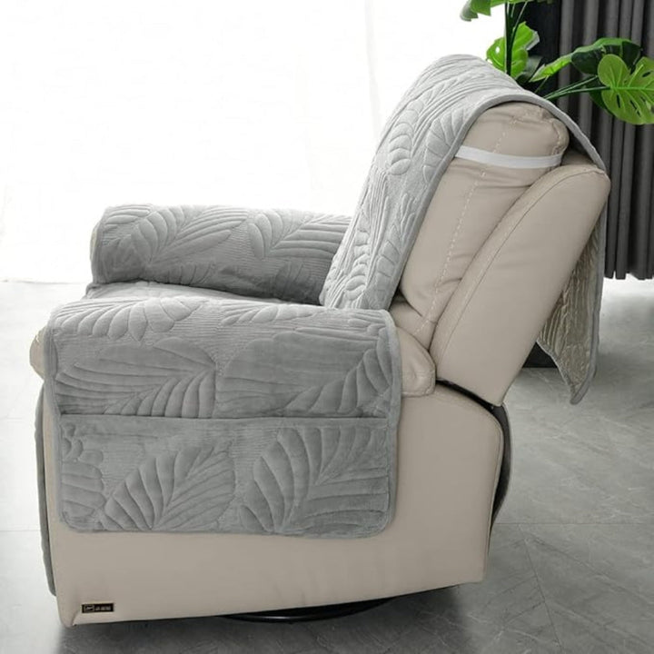 Skanto | Verdant Leaf Pattern Recliner Cover