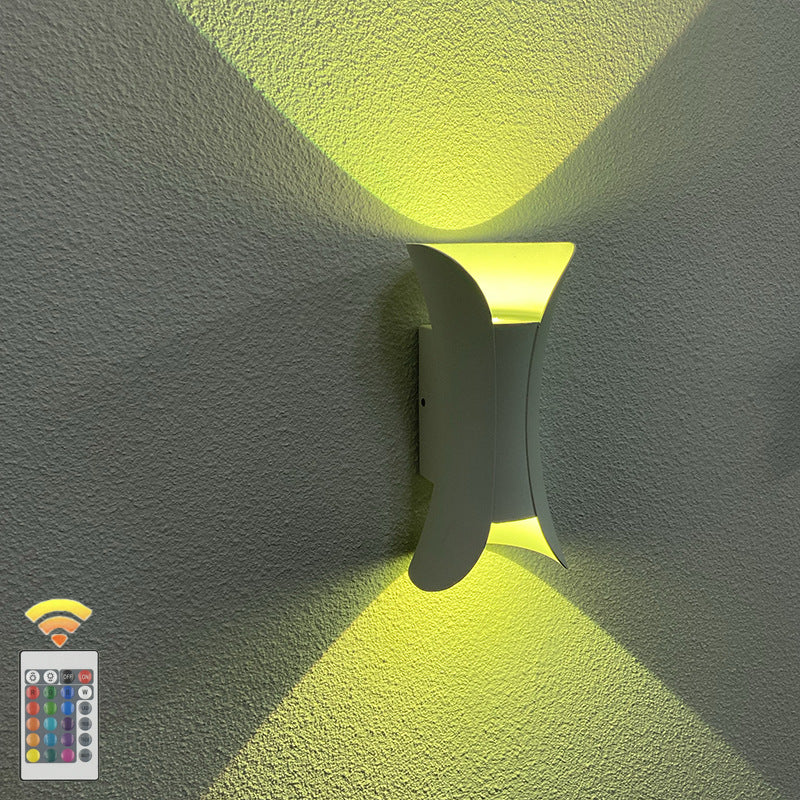 Moderne minimalistisk vanntett rektangulær aluminiums LED vegglampe for utendørs terrasse | Skanto