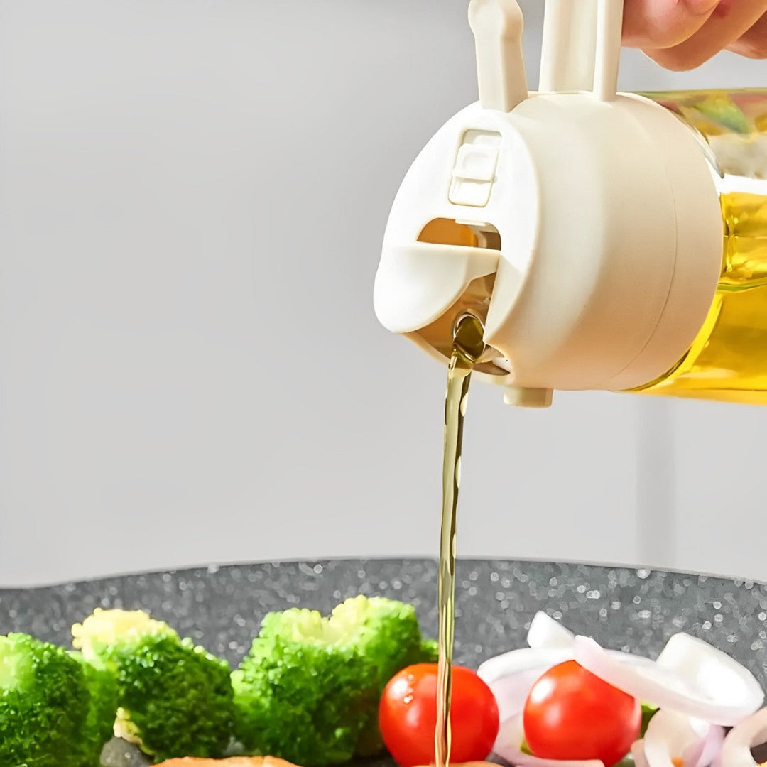 Skanto | 2-i-1 Olivenoljedispenser & Sprayer – Perfekt for Matlaging, Salater og BBQ