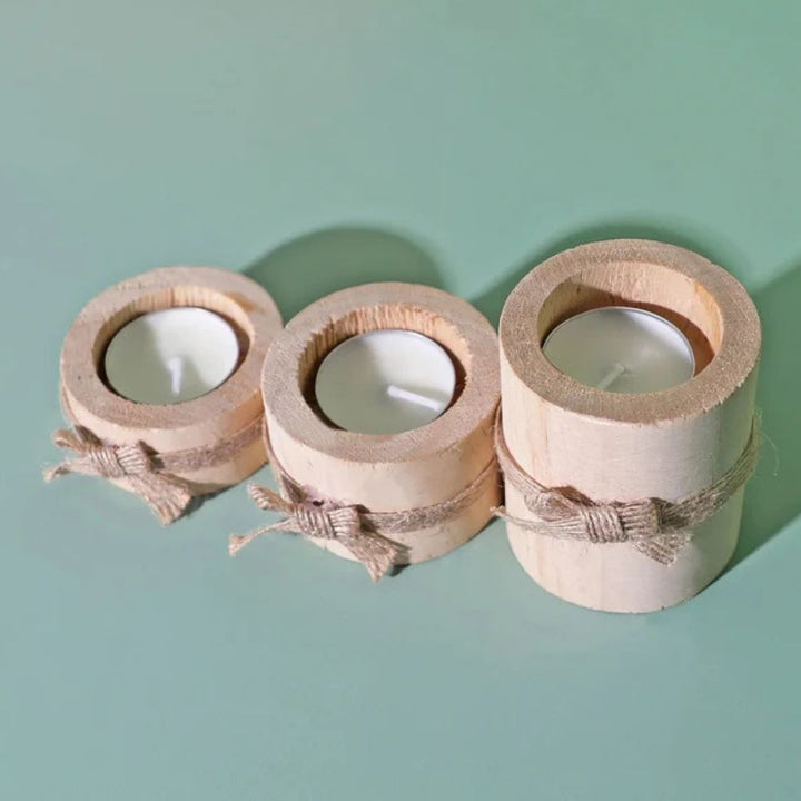 Skanto | Bambus Essence Lysestaker | 3 sett