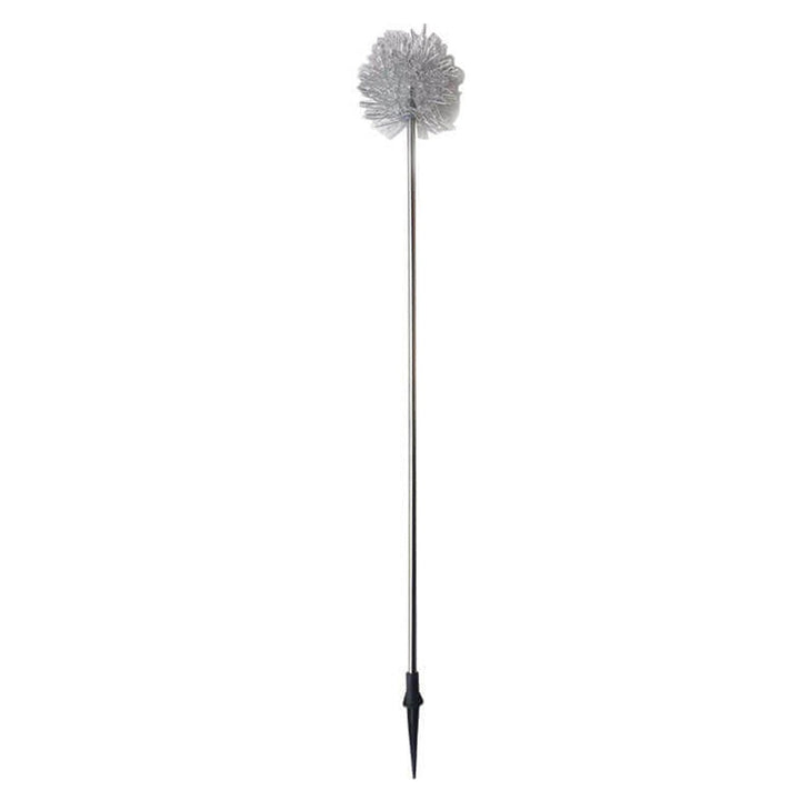 Solcelledrevet LED-kulelampe av løvetann laget av aluminiumstråd, vanntett, for utendørs bruk, for planting i hagen, bakkelys