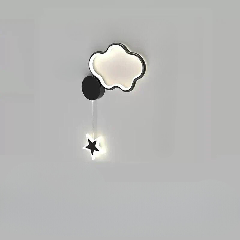 LumiDroom - Magisk Vegglampe med Stjerner og Måne Skanto