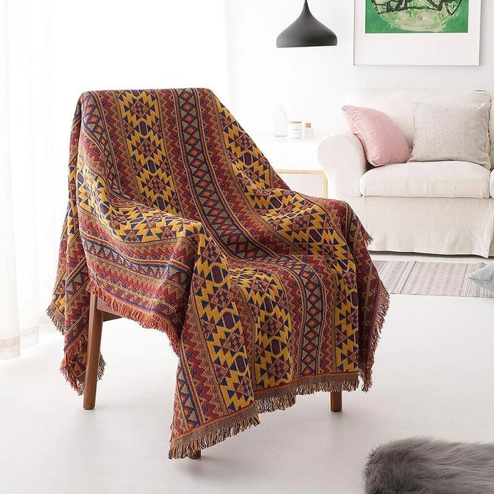 Bohemske strikkede kaster for sofasmykke | Skanto