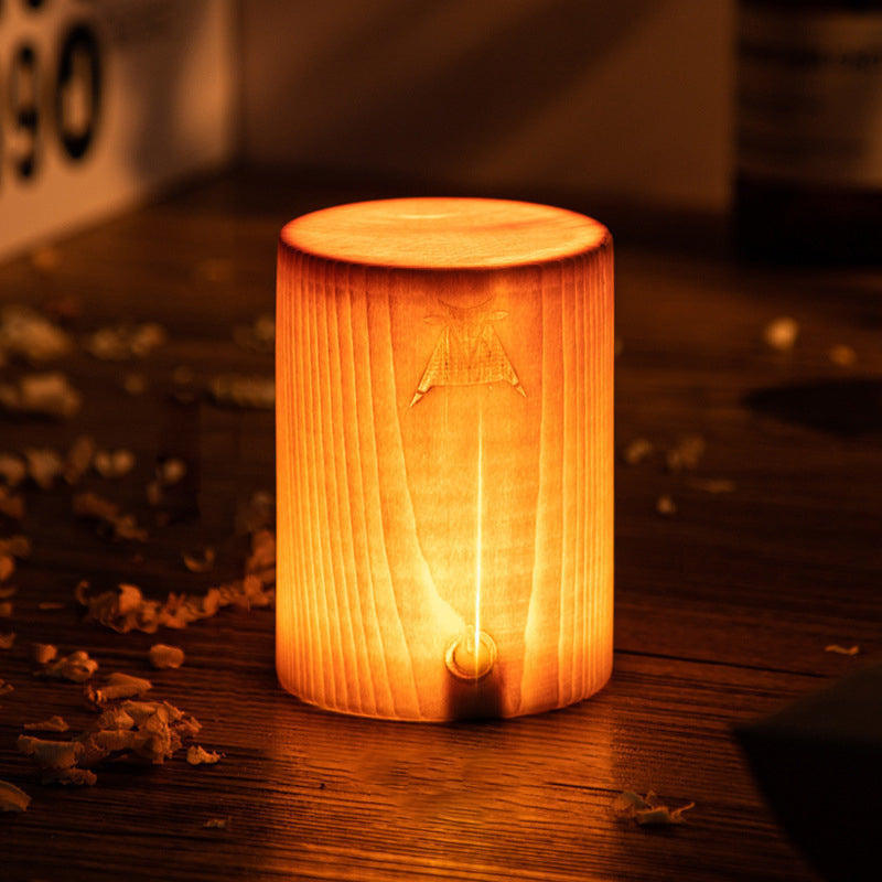 Stilig LED Bordlampe - WoodGlow | Skanto