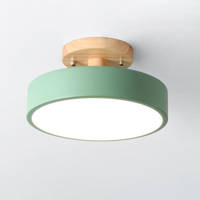 Skanto LED Rund Taklampe | Nordisk Design | Semi-Flush Montering | Økonomisk Innendørs Belysning