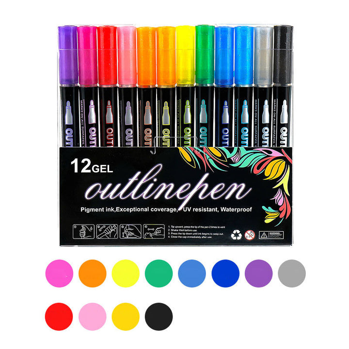 Skanto | Farge Lysstav Graffiti Highlight Pens