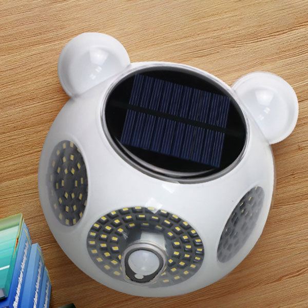 Solar Body Sensor Rund Form LED Patio Utendørs Vegglys Lampe | Skanto