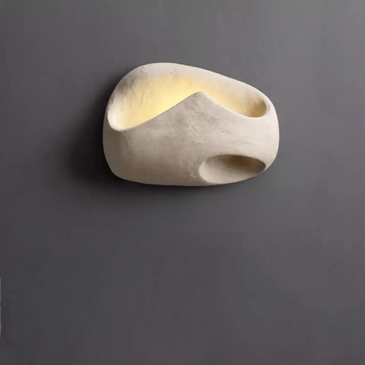 Skanto | Minimalistisk Vegglampe med Wabi-Sabi Estetikk
