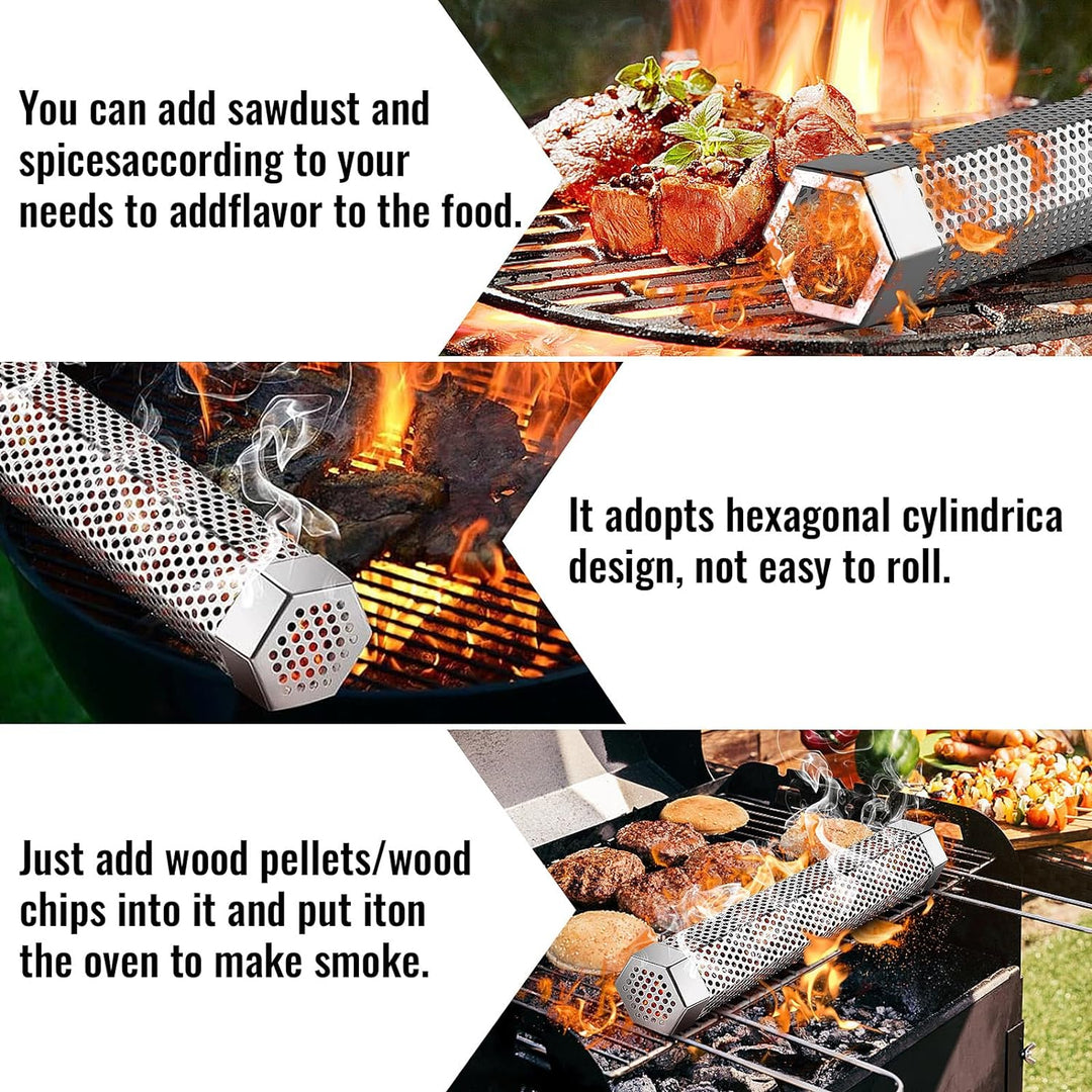 Skanto | 12' Pellet smoker pipe for any grill or smoker