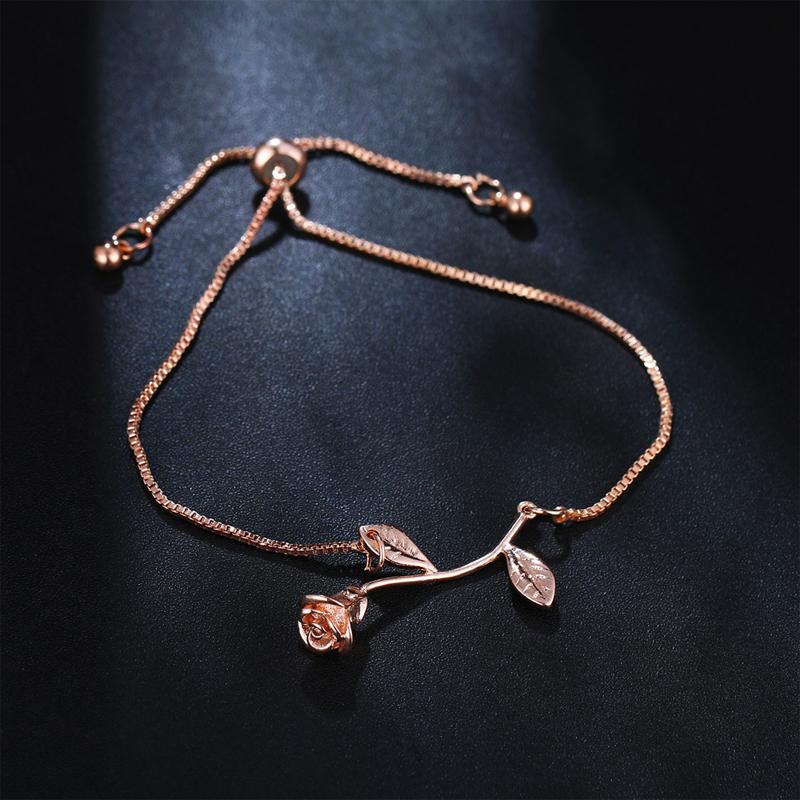 Skanto | Rose Blomst Charm Armbånd