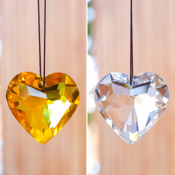 Hengende Hjerte Suncatcher Prisme Håndverk | Skanto