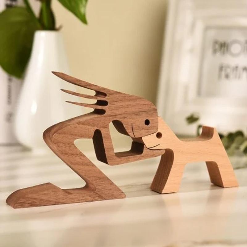 Skanto | Dyrelsker - Treskulptur Borddekorasjoner