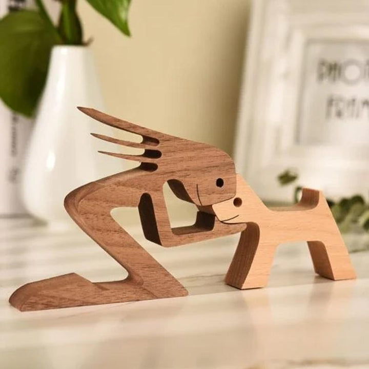 Skanto | Dyrelsker - Treskulptur Borddekorasjoner