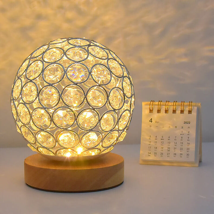 Skanto | Moderne Minimalistisk Rund USB Oppladbar LED Nattlampe Bordlampe
