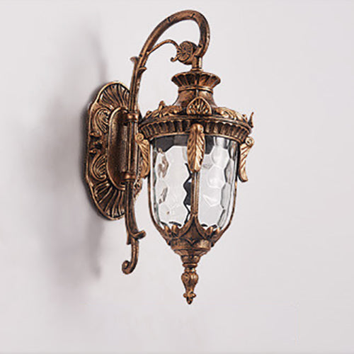 Europeisk Deluxe Lantern Utendørs Vanntett 1-Lys Vegglampe | Skanto