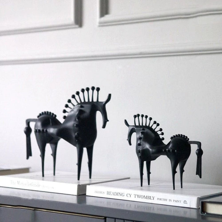 Skanto | Black Stallion Metall Skulptur