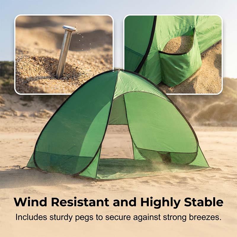 SunSail Breeze Pop-Up Strandtelt 98% UV Beskyttelse | Skanto