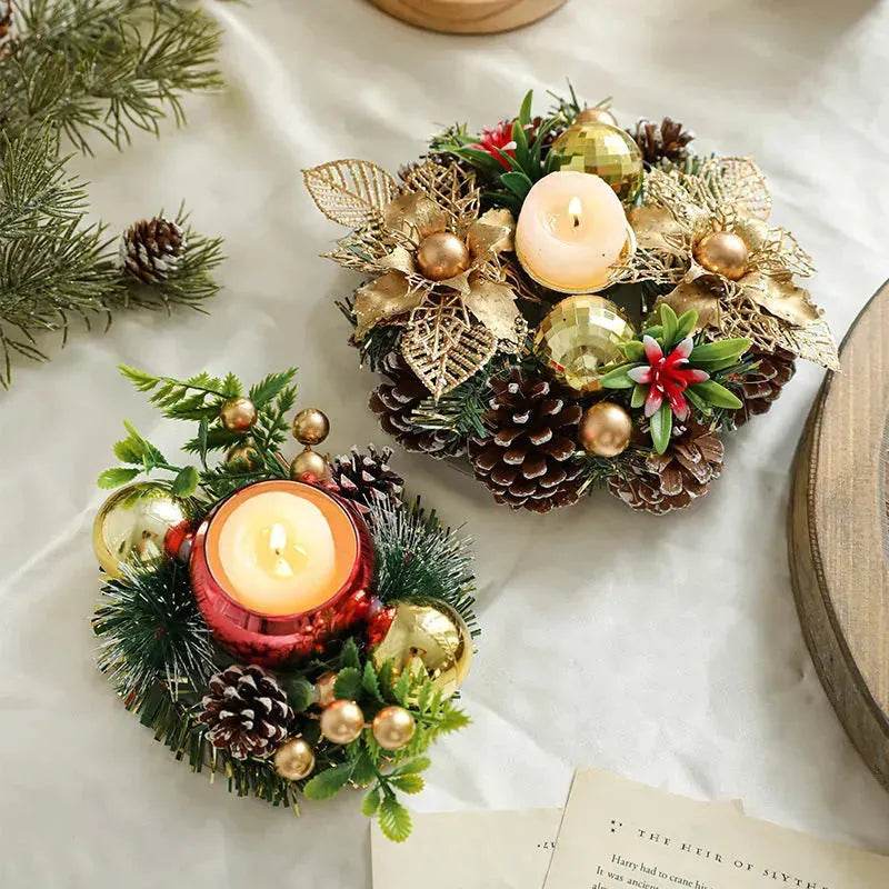 Skanto | Julelys krans Xmas Nyttårs lysestaker dekorasjoner