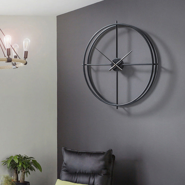 Skanto | Nordic Minimalist Stor Stille Veggklokke 20 Tommer