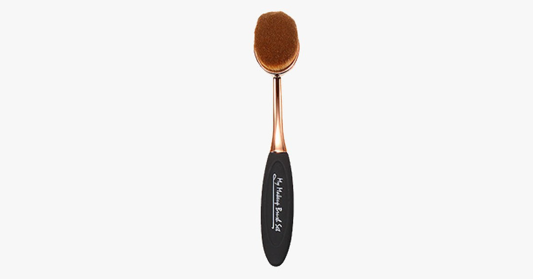 Skanto | Oval Blush Applikatorbørste – For perfekte rosa kinder