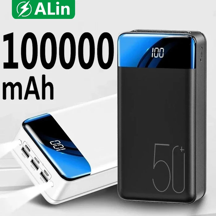 Skanto | MegaPower 50000 mAh Powerbank – Ubegrenset lading, Alltid tilkoblet