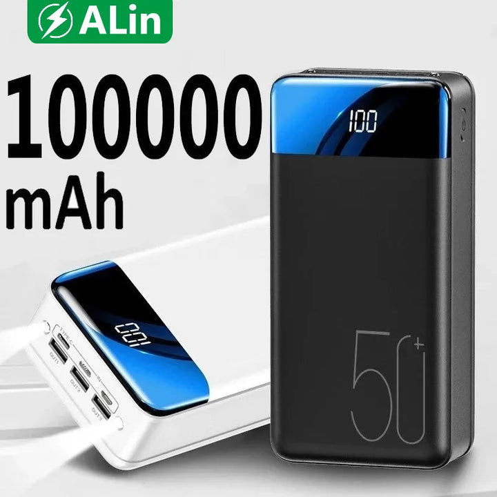 Skanto | Voltaro 50000 mAh Powerbank Rask lading for bærbar PC, nettbrett, smarttelefon Kompakt Kraftig