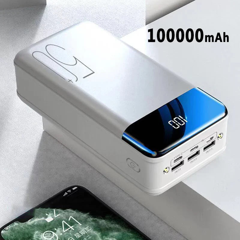 Skanto | MegaPower 50000 mAh Powerbank – Ubegrenset lading, Alltid tilkoblet