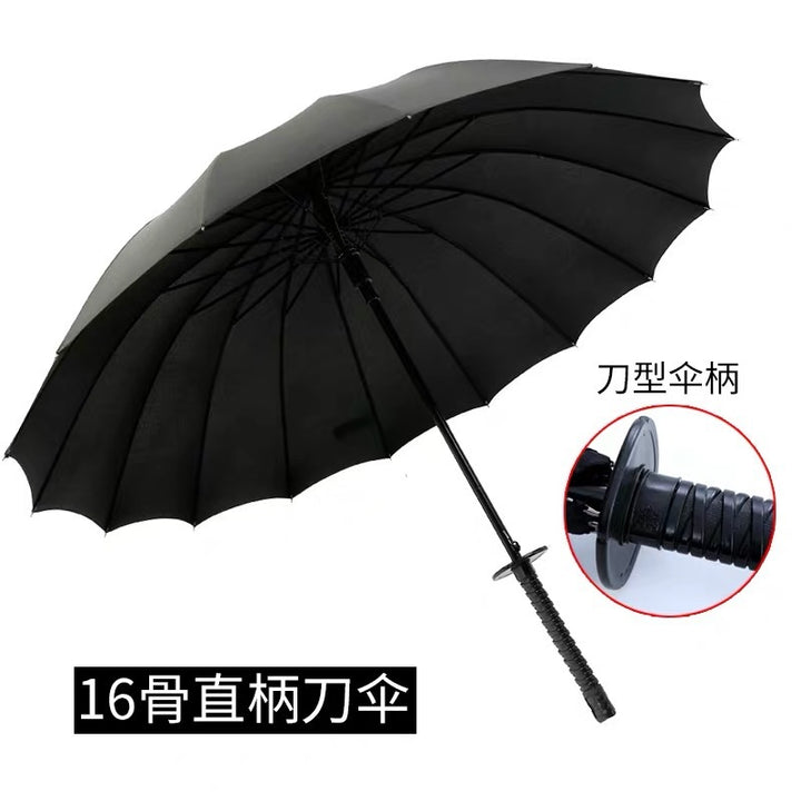Dame Samurai-design foldeparaply med ergonomisk håndtak Skanto